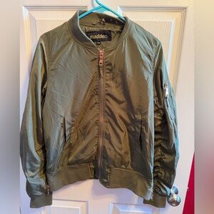 Madden Women's Olive Bomber Jacket